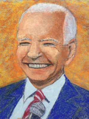 01 - "Joe Biden" by Peter Cain - Pastel - 8"x10" - NFS - contact peterjogr@comcast.net