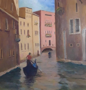 06 - "Venice" by Mary Kelly - Oil - 16"x20" - $500 framed - contact dorea1@yahoo.com