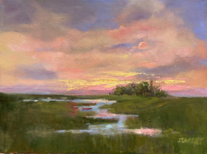 10 - "Moonlit Shadows" by Jeannette Corbett - Oil  - 12"x16" - $1600  - contact jeannette_corbett@yahoo.com