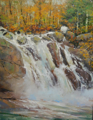 20 - "The Falls" by James Ryan - Oil  - 11"x14" - $800 framed - contact jimrartist@comcast.net