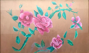 89 - "Pretty in Pink" by Pauline Finberg - Mixed mdeia - 13"x21" - $450 framed - contact pefin@comcast.net