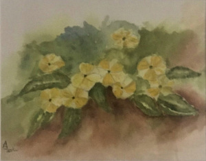 39B. Little Yellow Flowers by Ann Leskiw
