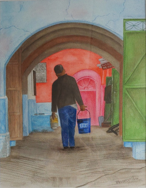 4A. Moroccan Merchant by Beverly Cook