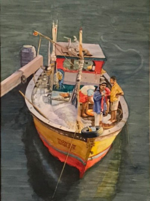 9B. Fishing Boat by Maya Jacob