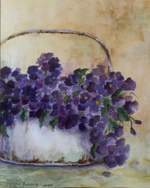 20A. Violets in Spring by Donna Barnes