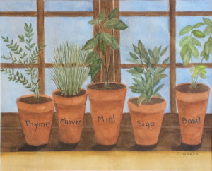 25A. Fresh Herbs by Debra Reece