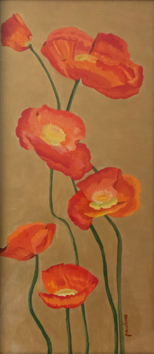 40B. Finally Spring and seeing Red by Pauline Finberg