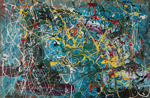 "Greek to me"  16"x20"  Acrylic