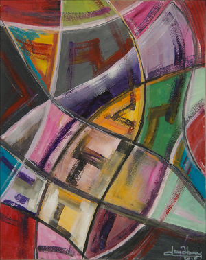 "Undulate"  18"x24"  Acrylic