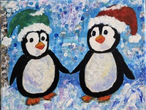 Happy Feet, 8x10 wrapped canvas Happy Feet, 8x10 wrapped canvas by Angela Addonizio
