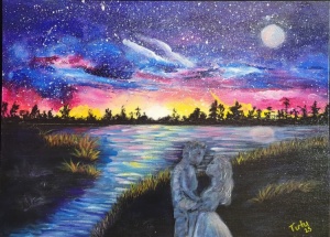 Constellation sky... Wedding Day bliss by Angela Addonizio