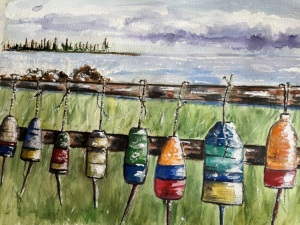 Buoys	Watercolor