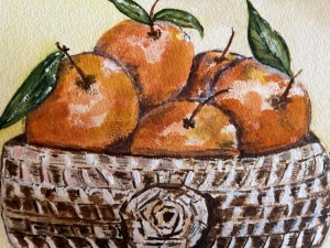 Basket with Clementines