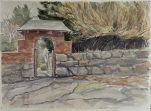 “Garden Gate” 9” x 11” Watercolor