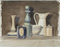 “After Morandi” 9” x 11” Watercolor