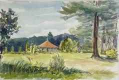 “MWRA Pumphouse” 8” x 11” Watercolor