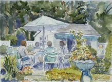 “Tuesday at Janes” 11” x 15” Watercolor
