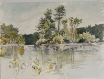 “Reservoir View” 9” x 12” Watercolor