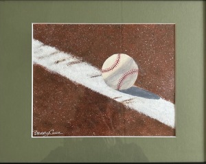 Foul?, 11x14, Watercolor, 11x14, Framed by Beverly Cook