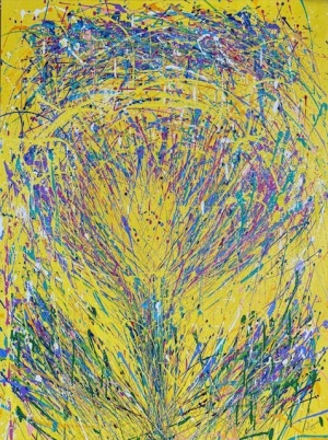 Flower Power! 48 x 36 Acrylic on Canvas