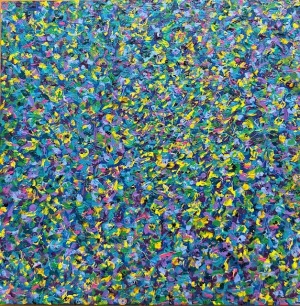 Pansies 8 x 8 Acrylic on Canvas 