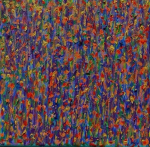 Poppy Field 8 x 8 Acrylic on Canvas