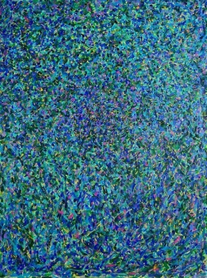 Mountaintop Bliss  48 x 36 Acrylic on Canvas  