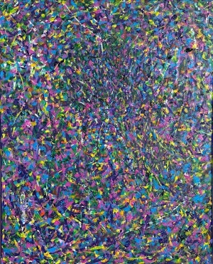 Tumbling Around 20 x 16 Acrylic on Canvas 