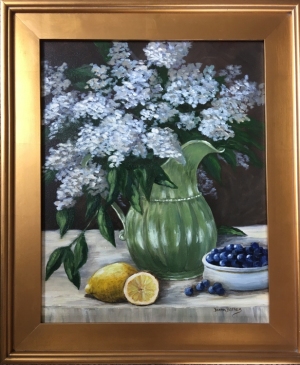 Still Life with White Lilac