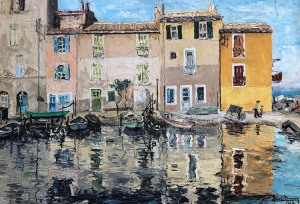 "Riveria"  25"x37"  Oil