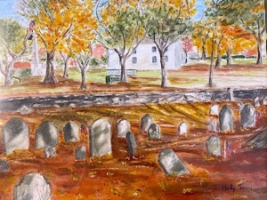 Lynnfield Center from Burial Grounds