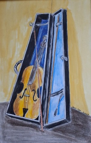Cello in Case by Jack Fay