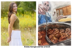Ereeny Georges, 2026 recipient, and her artwork