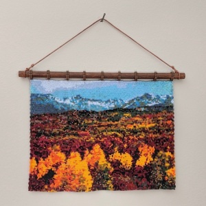 Colorado in Fall Miyuki Delica Beads 7.25x5 by Leslie Chang