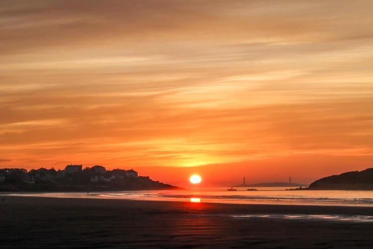 Good Harbor Beach - Thacher Island Twin Lights - Sunrise