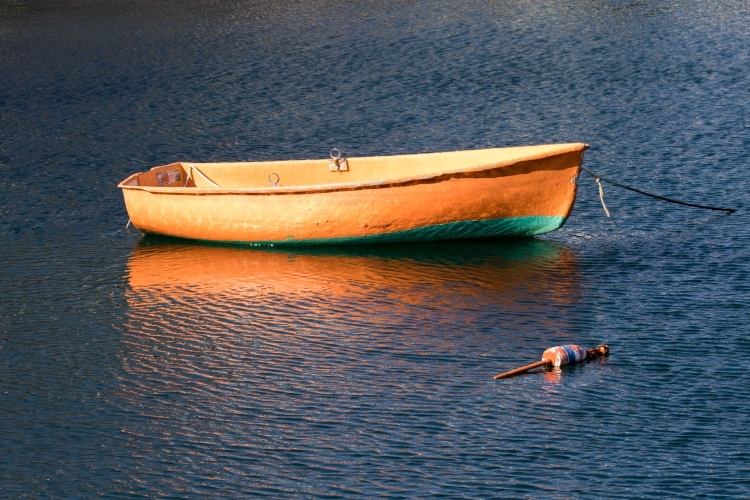 Orange Dinghy, Rockport, MA