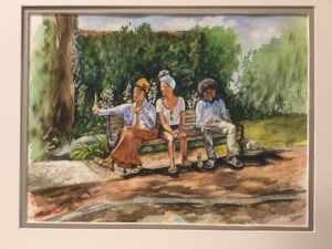 Say Cheese, Please, Watercolor by Anne Bowen