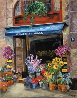 Mimis Florals Oil on Canvas by Sheila-Falco