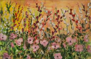 "Wildflower 2"  12"x18"  Acrylic