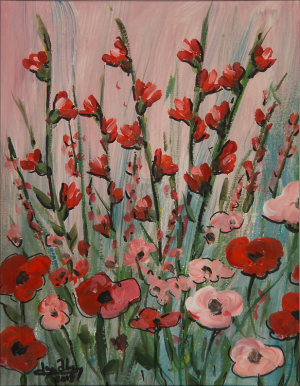 "Wildflower 5"  12"x18"  Acrylic
