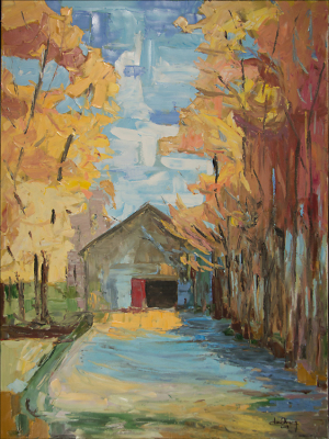 "The Barn"  30"x40"  Oil