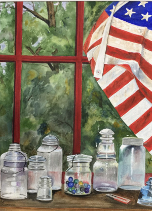 OLD BOTTLES AND OLD GLORY
