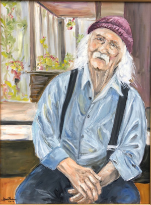 "David Crosby"  18"x24"  Oil