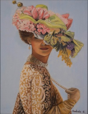 Andree_Stewart-Woman_in_Floral-Hat