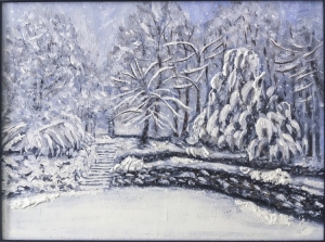 Snow Falling on Farm Hill