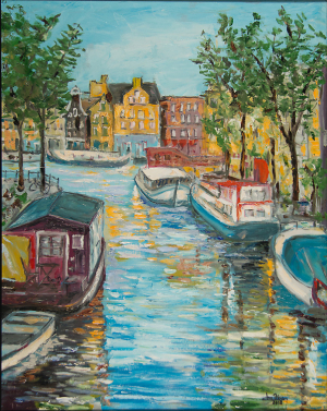 "Amsterdam"  20"x28"  Oil