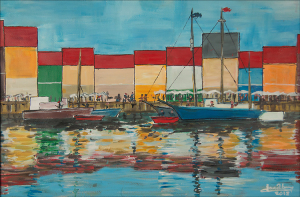 "Copenhagen"  16"x24"  Acrylic