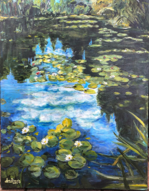 "Lilly Pond" 30"x40"  Oil