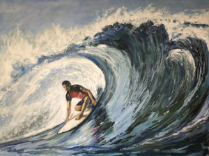 "Surf’s up"  30"x40"  Acrylic